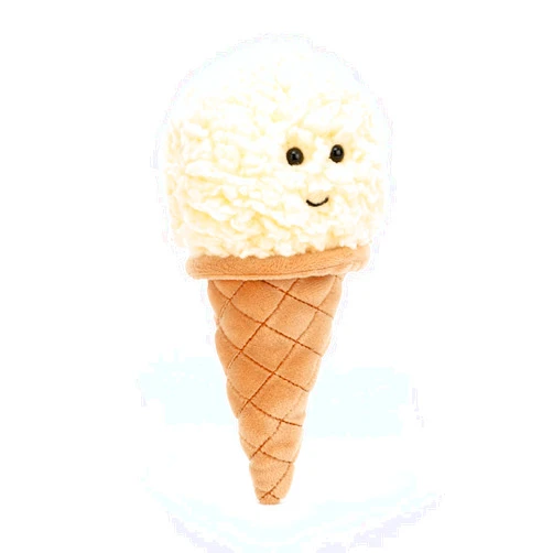 Jellycat Irresistible Ice Cream Vanilla Food Plush