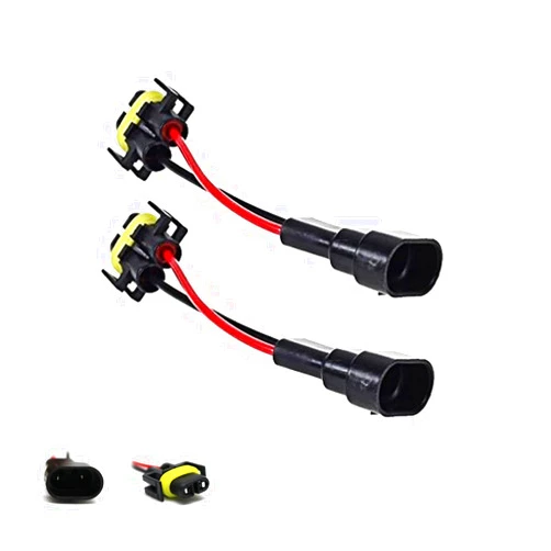 X xotic tech Xotic Tech 2pcs 9006 to H11 H8 Pigtail Wiring Harness Adapters for Fog Light Retrofit