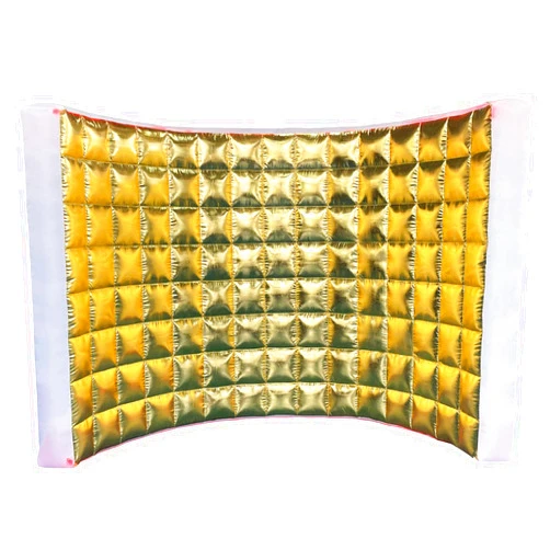 SAYOK Inflatable Photo Booth Wall (Gold, 119' 'x 59''x 91'') Selfie Booth Backdrop, Photo Booth Enclosure Inflatable Photo Shoot Background Golden Wall for Wedding Party Exhibition Event