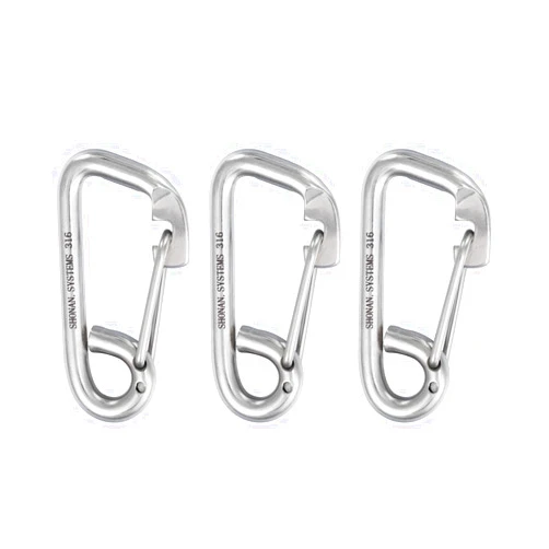 Shonan.Systems SHONAN Marine Boat Hooks, Stainless Steel Carabiner Heavy Duty Snap Hook, Rope Clips for Jet Ski, Kayak and Boat Dock Lines