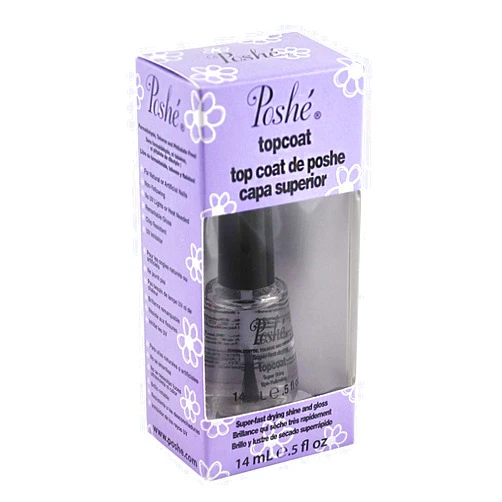 Poshe Lot 3 Poshe 0.5 OZ Super Fast Drying Top Coat Nail Polish Salon Manicure DRY