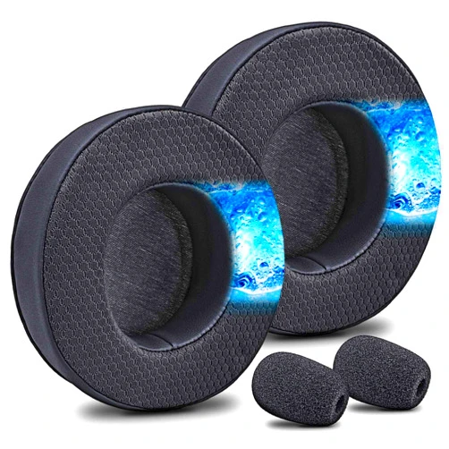 JESSVIT Virtuoso XT Ear Pads Replacement for Virtuoso RGB Wireless SE XT Headset, Cooling Gel, More - Softer Memory Foam, Added Thickness, Extra Durability by JESSVIT (Virtuoso XT Cooling Gel Earpads Black)