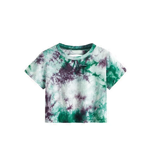 SweatyRocks Women's Summer Short Sleeve Tee Distressed Ripped Crop T-Shirt Tops