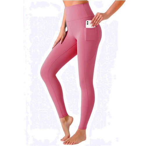 YOYOYOGA Leggings for Women High Waisted Yoga Pants Tummy Control Workout Athletic Leggings with Pockets