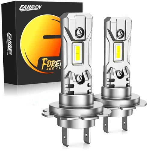 Forenner Fahren H7 Light Bulb, Super Bright 6500K, No Adapter Required 1:1 Mini Size H7 Fog Light Bulb, Plug and Play, Pack of 2