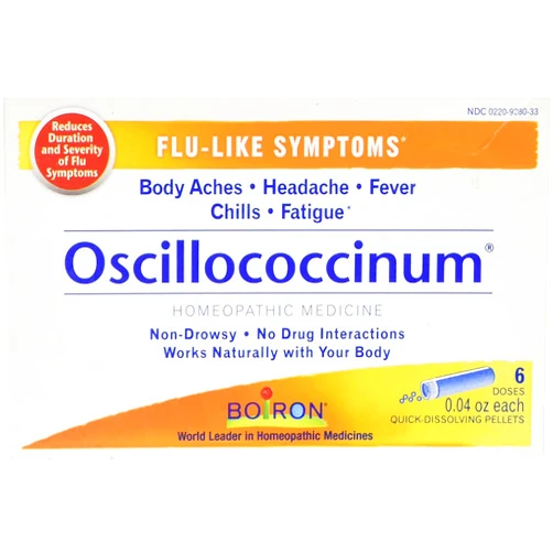Boiron - Oscillococcinum Quick-Dissolving Pellets for Flu-Like Symptoms - 6 Dose(s)