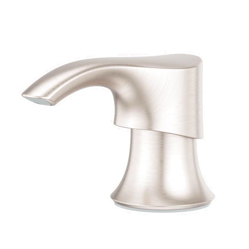 Pfister SoloTilt Soap Dispenser for Kitchen Sink, 16-Ounce Bottle Included, Spot Defense Stainless Steel Finish, KSDKEMGS