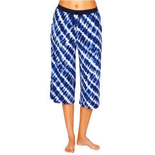 Donna Karan Modal Capri Lounge Pants, M, Dark Indigo