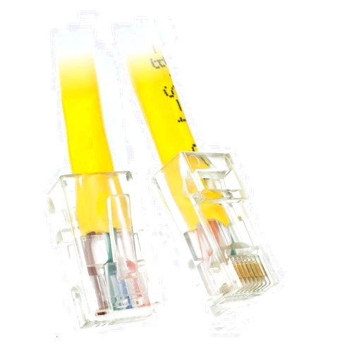 ACL Staticide ACL 5 Feet Cat5e RJ45 Bootless Ethernet Patch Cable, Yellow, 1 Pack