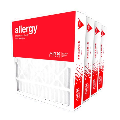 AIRx 20x20x5 AIRx ALLERGY Replacement With Compatible For Honeywell FC100A1011 Air Filters - MERV 11, 4-Pack Actual Size: 19.63 x 19.88 x 4.38 in