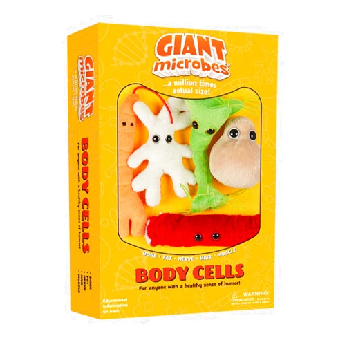 GIANT MICROBES GIANTmicrobes Body Cells Themed Gift Box, Biology Gifts, Science Teacher Gifts, Cell Biology, Cell plush, Nerdy Science Gifts, Biology Decor