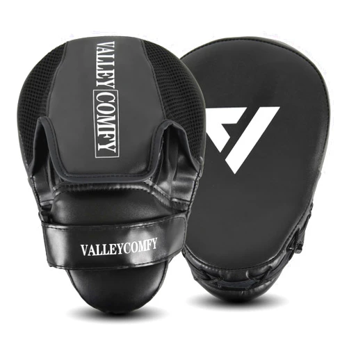 Valleycomfy Boxing Curved Focus Punching Mitts,Boxing Pads for Men,Ideal for Boxing Training,Muay Thai,Kickboxing,Martial Arts
