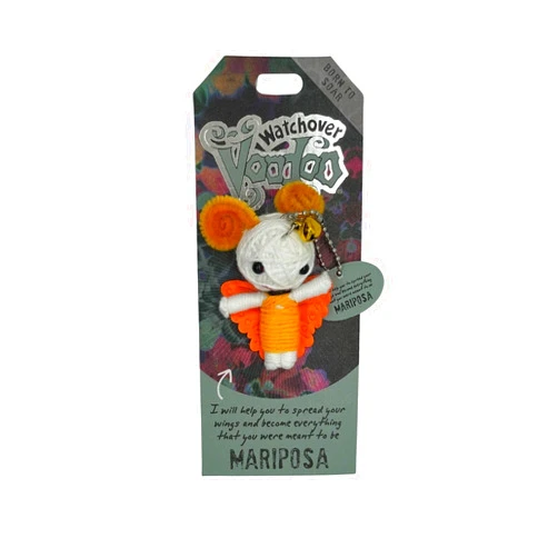 Watchover Voodoo 3-Inch Mariposa Keychain - Handcrafted Gift to Bring Good Luck and Positivity Everywhere You Go