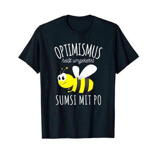 Imker Bienen & Hummeln Geschenke & lustige Sprüche Sumsi with Bo Optimism Beekeeper Bee Honey Funny Fun T-Shirt