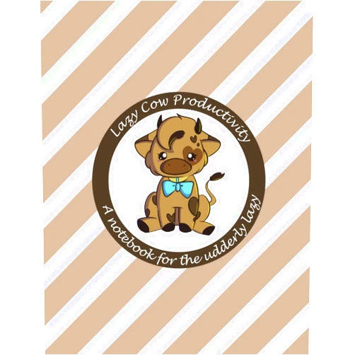 Lazy Cow Productivity,Kailah Jenkins,Elaina Torres,Lizzie Torres Lazy Cow Productivity Notebook (Chocolate Edition): Kawaii Cute Cow Notebook for Students, Teachers, and Anyone Udder-ly Obsessed with Cows