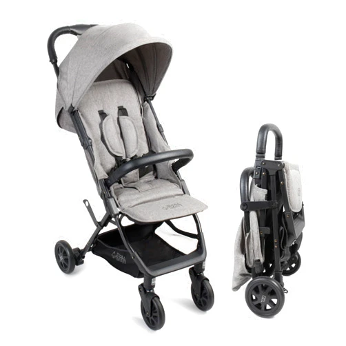 KOOLABABY Lightweight Travel Stroller for Baby & Toddlers - Easy Fold & Compact Stroller with Canopy, Storage Basket, Multi-Position Recline & Convenient One-Hand Fold - Airplane Stroller for Infants & Newborn