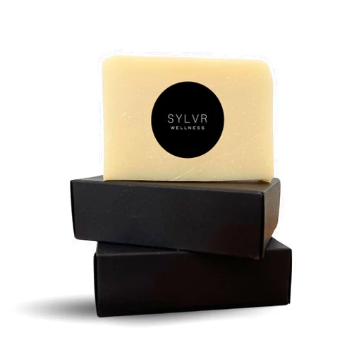 SYLVR WELLNESS- Colloidal Silver Soap Bars 2 Pack | All Natural Ingredients Safe from Harmful Additives Nano-Silver Unsented Soap Bars | Great for Skin Softness, Cleansing, Soothing and Healing