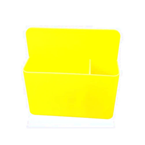 OPTSPTOY 1 Pack Magnetic Marker Holder, Dry Erase Marker Holder Chalk Pen Storage Organizer for Whiteboard/Blackboard, Fridge/Regrigerator, Metal Locker, and Cabinet, (Yellow)