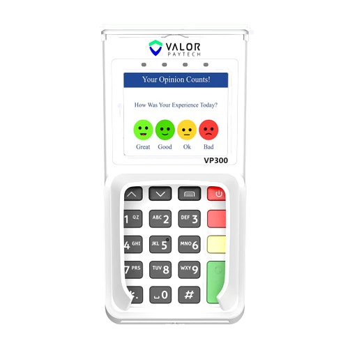 Valor PayTech VP300 Pinpad Terminal | Superior Performance with Large LCD, PCI PTS 5.x Security, 32MB RAM, 32-bit Processor, Customer Feedback System, and Versatile Payment Solutions - Final