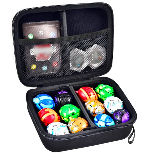PAIYULE Case Compatible with Bakugan for Baku Gear Pack, Toys Organizer Storage for Bakucores Cards and Ultra Collectible Action Figures, Toy Container Holder for Bakugon Dragonoid Figure (Box Only) Black