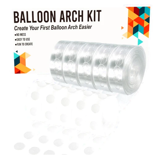 ALLFUN Balloon Arch Kit, 82ft Easy DIY Balloon Decorating Garland Strip and 500Pcs Glue Point Dots Tape for Balloon Arch, Decorations Making