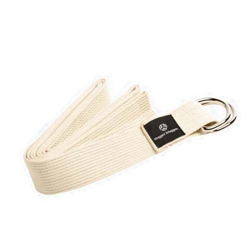 Hugger Mugger D-Ring Cotton Yoga Strap - Super Strong Cotton, Metal D-Ring Buckle, Multiple Lengths Available