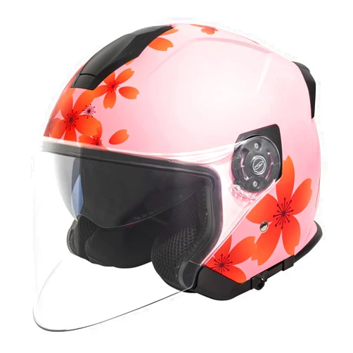 VCAN V88 3/4 Open Face Motorcycle Scooter Helmet ECE & DOT Approved