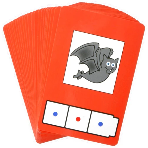 Didax Educational Resources C-V-C Word Building Cards, Multicolored, 0.5 H x 3.0 L x 4.0 W, (2-819), Medium