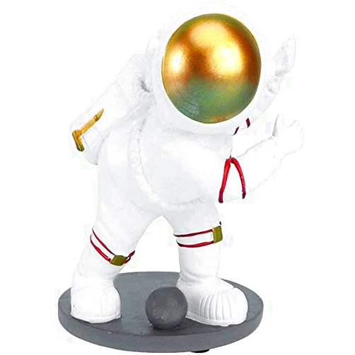 Taotenish Astronaut Design Wine Rack Wine Bottle Holder Statue Resin Wine Bottle Holder Sculpture Rack for House Office Coffee Shop Bar Restaurant Party Decor - Style A