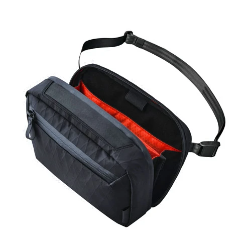 ALPAKA Elements Tech Case Max X-Pac VX21 - Sling Bag with Adjustable & Detachable Strap, Weatherproof Fabric, Lockable YKK Zippers fits iPad Mini 6, Electronics, EDC, Black