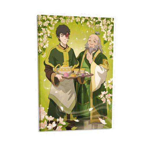 LEONDGIN Zuko & Uncle Iroh Poster Poster Cool Artworks Painting Wall Art Canvas Prints Hanging Picture Home Decor Posters Gift Idea 08x12inch(20x30cm)
