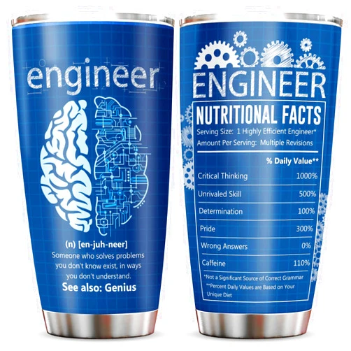 Jevuta Engineer Gifts, Mechanical Engineering Gifts, Gifts For Engineers, Future Engineer Gifts, Aerospace Engineering Gifts, Graduation Gifts For Engineers, Retirement Gift For Engineer Tumbler 20oz