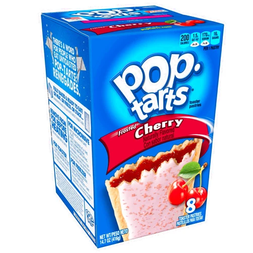 Pop-Tarts Breakfast Toaster Pastries, Frosted Cherry Flavored, 14.7 oz (8 Count)