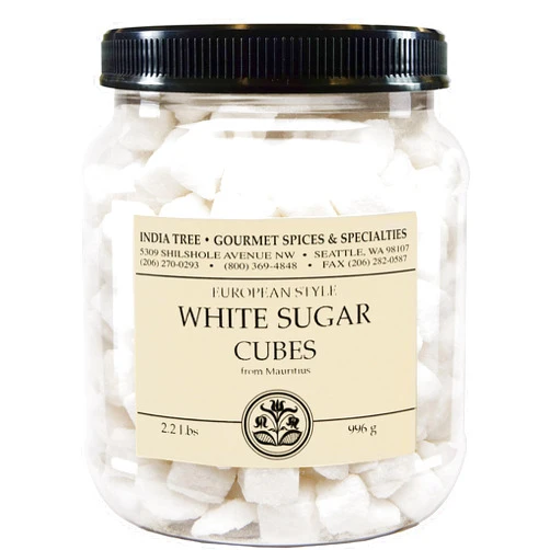 India Tree White European-Style Sugar Cubes, 2.2 Pound
