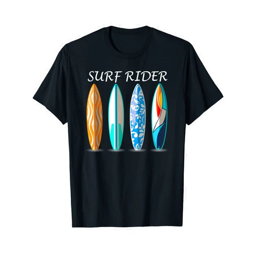Aloha Surf Santa Retro Vintage Cruz Gifts Surf Rider for Surfer and Surfers T-Shirt