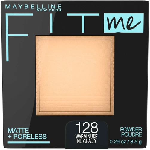 Maybelline Fit Me Matte + Poreless Pressed Face Powder Makeup & Setting Powder, Warm Nude, 1 Count