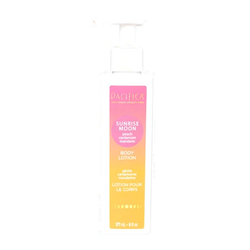 Pacifica Body Lotion - Sunrise Moon Body Moisturizer -Plant Powered Aromatherapy Peach, Cardamom & Mandarin Scented -w/Shea Butter, Avocado & Sunflower Clean Vegan & Cruelty-Free Dermatologist Tested