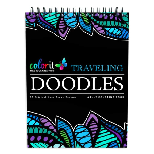 ColorIt Traveling Doodles Illustrated By Virginia Falkinburg