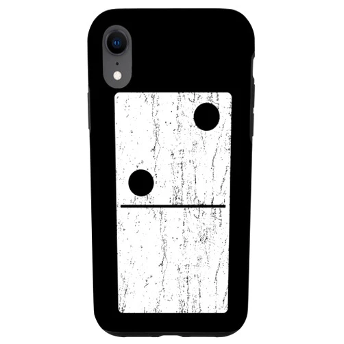 Domino Halloween Group Costume Easy Lazy Funny iPhone XR Domino Halloween Matching Group Tiles Two-Zero 2-0 Funny Case
