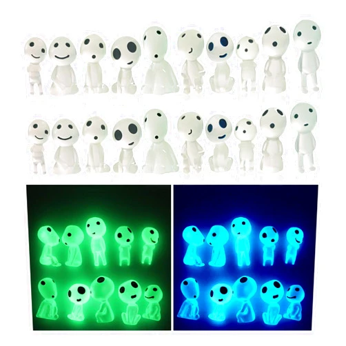 Oismys Glow in Dark Tree Elves Fairy 20Pcs Luminous Ghost Micro Landscape Accessories Garden Decoration Outdoor Patio Lawn Yard Fish Tank Potted Plants Kit