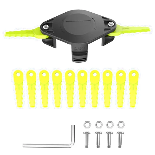 RISELION ACFHRL2 Weed Eater Bladed Head Compatible with RYOBI ONE Head 18V, 24V and 40V String Trimmers RY40200/40021/24200, P2000 (1 + 12 + 4)