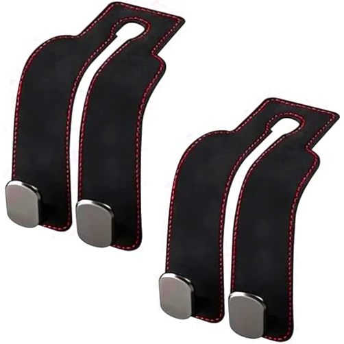YCVZOEONE Upgraded 2 in 1 Car Headrest Hooks, Car Back Seat Headrest Hooks, Universal Car Seat Back Double Hooks,Mobile Phone Holder Car Headrest Hidden Hooks for Purses and Bags