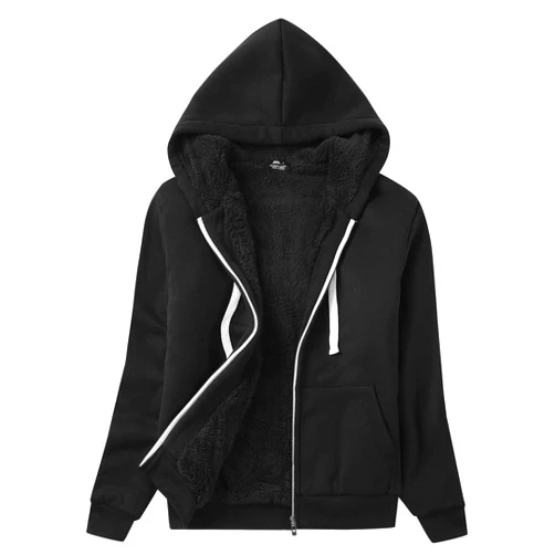 SWISSWELL Hoodies for Women Winter Fleece Sweatshirt - Full Zip Up Thick Sherpa Lined