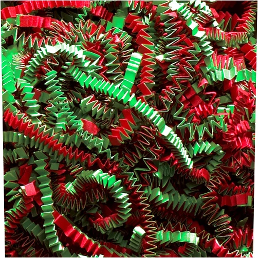 Aviditi Crinkle Cut Paper Shred Filler, Christmas Blend, (1 Case of 10 Lbs.) for Gift Wrapping, Holidays, Craft DIY's, Basket Filling and Decoration