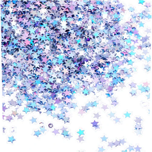 Abeillo 3000 Pcs Glitter Star Confetti with Diamond, 30g 6mm Metallic Foil Sprinkles Table Glitter Confetti, Twinkle Sequins Scatter Star Confetti for Birthday Party Halloween Christmas Decoration