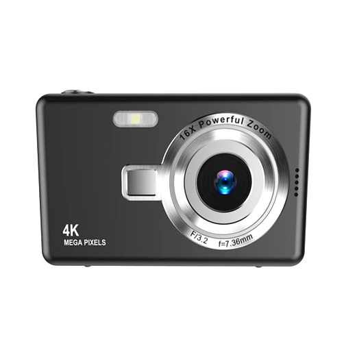 Lovskoo 4k Digital Camera Vlogging Camera for Photography Compact Pocket Cameras Vintage Digital Travel Vlog Cameras with 16x Digital Zoom 48mp, 2.4 Inch Tft-LCD Screen, Multi Filter Modes Ccd
