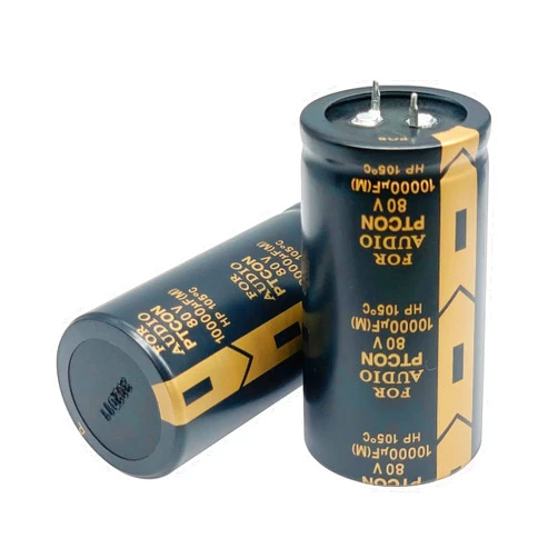 Cermant 2pcs 80V 10000UF Snap in Electrolytic Capacitor 35x70mm(1.37x2.76in) Power Amplifier Filter Audio Electrolytic Capacitor Car Audio