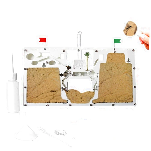 ELNMLHT Ant Farm Castle, Ant Farms with Yellow Sand and Tool Kit, Ant Colony Observation Kit, Ant Viewing Habitat Science Kit, Educational & Learning Science Kit for Kids, Adults, Student
