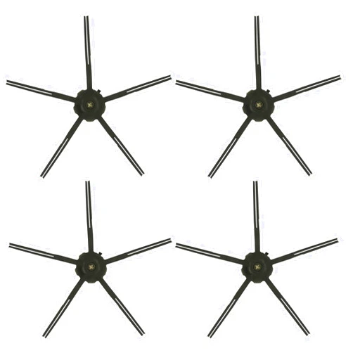 EXPILOVI Side Brushes Replacement for Roborock Q7 Series, Q7Max Series, Q Revo,S7MaxV Series, S8 Series,S7 Series, S6 Series, S5 Series, S4 Series and E Series Vacuum Accessories (Silicone-White) (4, Black)