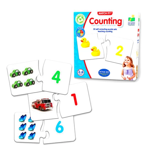 The Learning Journey: Match It! - Counting - 30 Piece Self-Correcting Number & Learn to Count Puzzle - Preschool Learning Toys - Award Winning Toys
